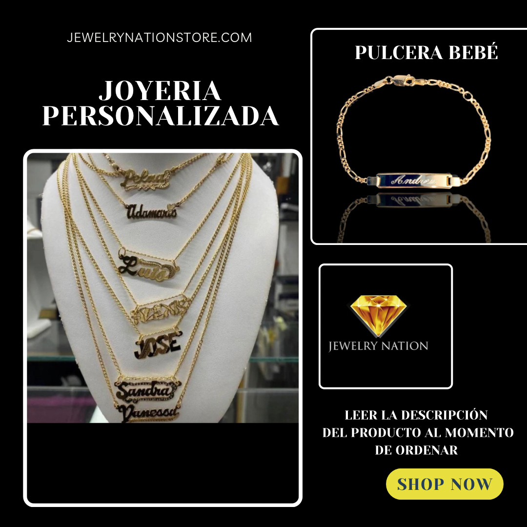 Cadena y Pulcera personalizada para bebé
