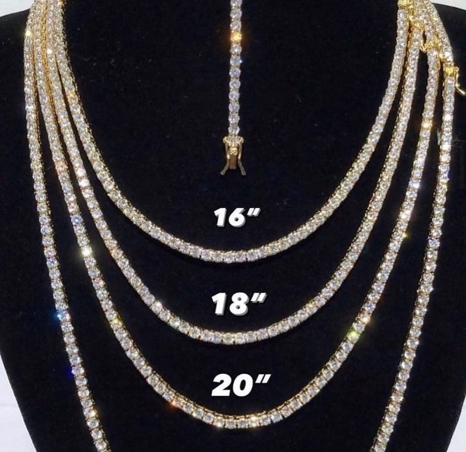 Set Tennis chain (Cadena y pulcera)