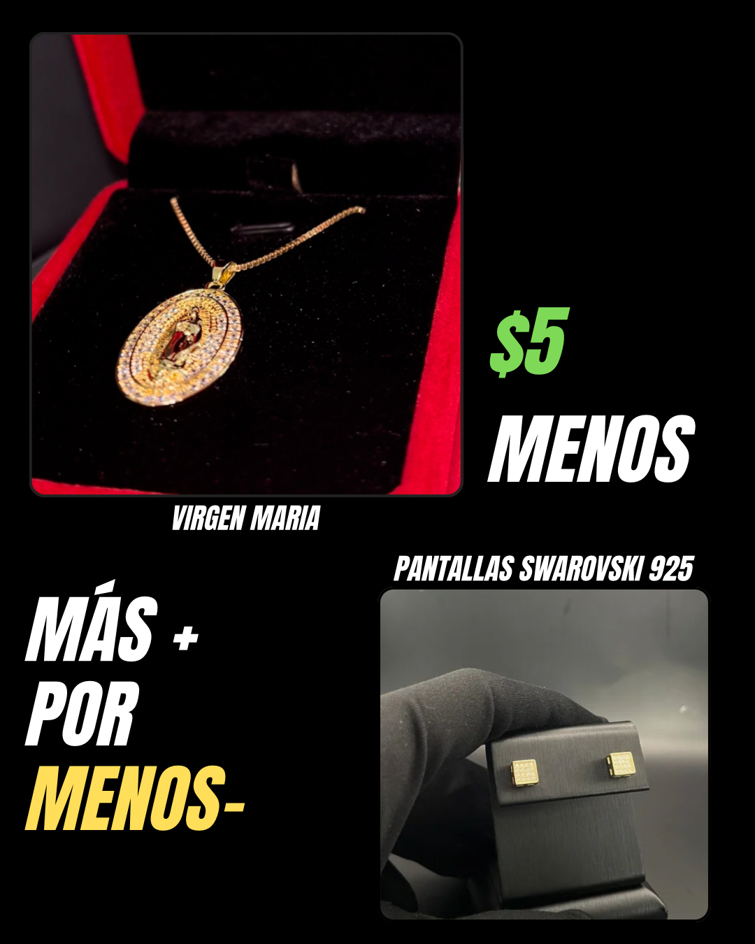 Virgen Maria + Pantallas 925