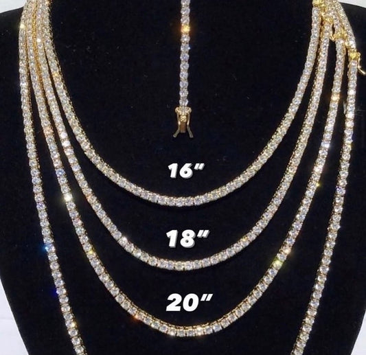 Set Tennis chain (Cadena y pulcera)