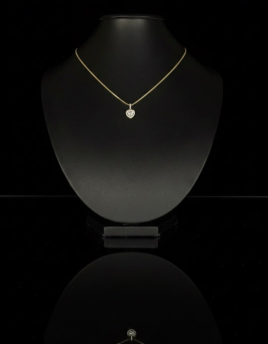 Pendant Corazon Moissanite