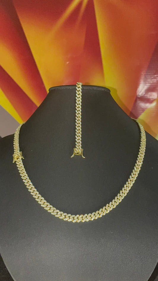 Cubana Miami 6mm + Pulsera 8” Gratis