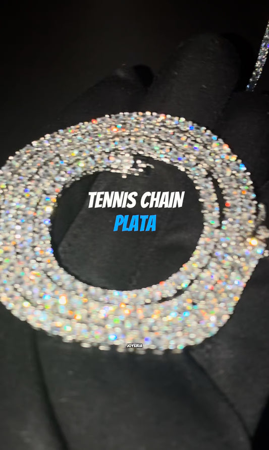 Tennis Chain 3mm 22” Plateada