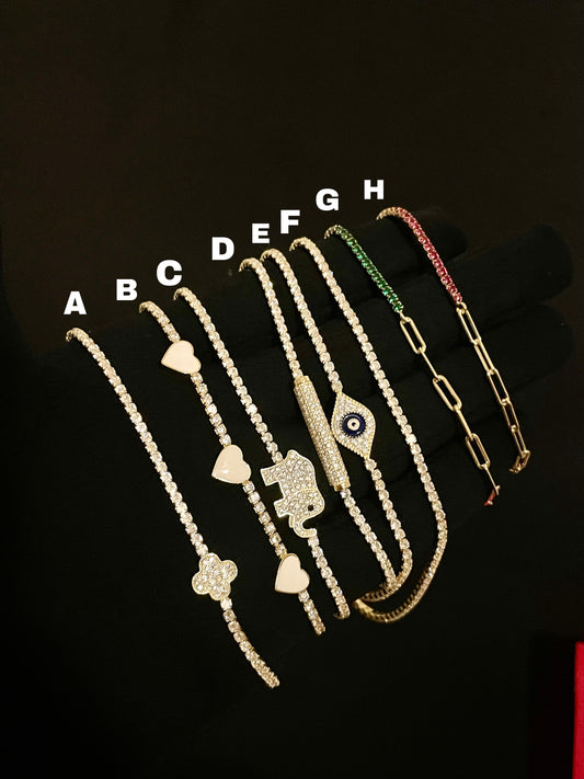 Para Damas| Pulceras tennis ajustables 925