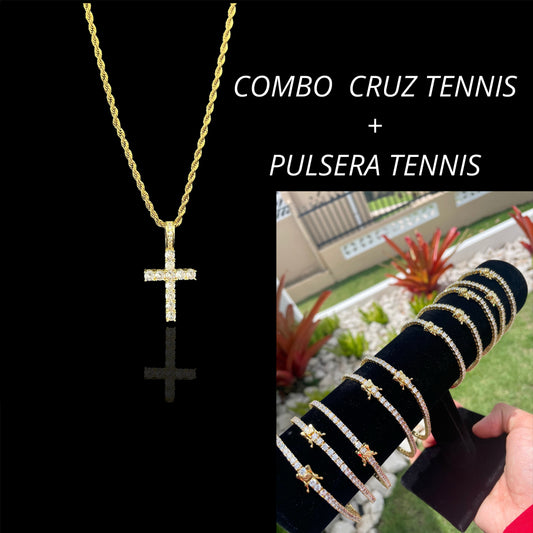 Combo Cruz tennis + Pulsera tennis