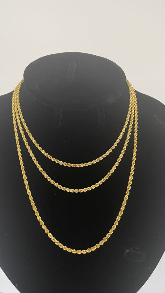 Cadena soga hollow 3mm 925